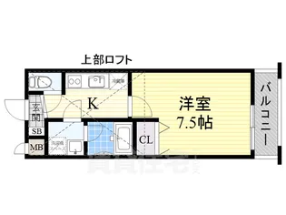フジパレス初芝駅南3番館【2階】の間取り