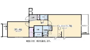 メゾン・ド・フルール武者小路【3階】の間取り