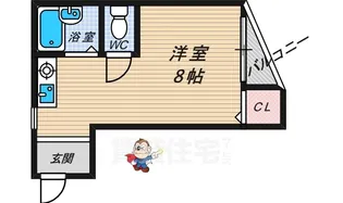 シャンテー甲斐田【3階】の間取り