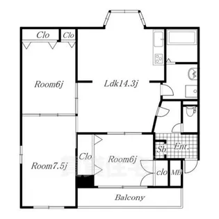 第二栄和ビル【2階】の間取り