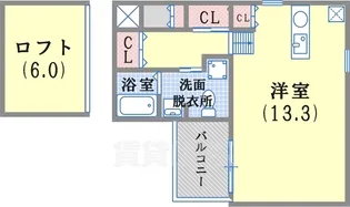 ノベルコート【102号室】の間取り