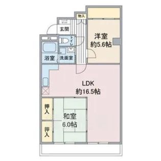 リーブル原【2階】の間取り