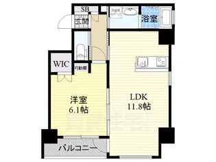 KONA天神橋【8階】の間取り