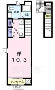 アヴニール陽明【2階】の間取り