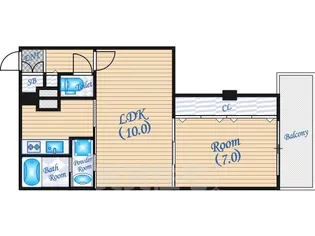 グランピア松ヶ枝【7階】の間取り