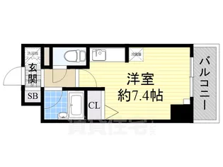 RIDGE堀田【3階】の間取り