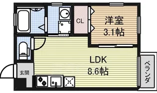 Le Gioie(レジョイエ)ささしまライブ駅【3階】の間取り