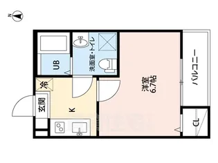 愛知県名古屋市中川区中島新町1丁目【アパート】の間取り