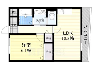 豊栄マンション【5階】の間取り