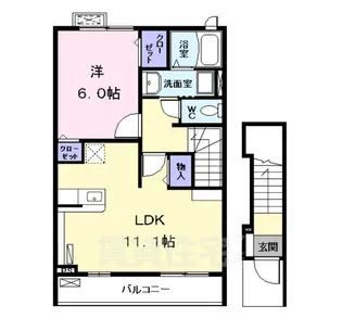 グリシナ2【2階】の間取り
