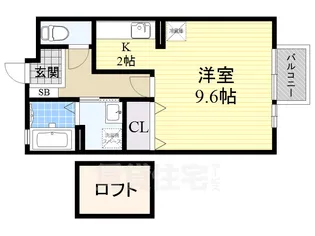 1Rの間取り画像