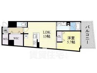N apartment【3階】の間取り