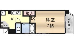 グランベール安田通【6階】の間取り