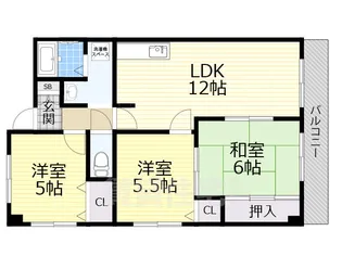 レジデンス中島【2階】の間取り