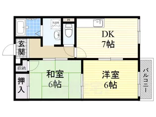ハイツアシーネ【2階】の間取り