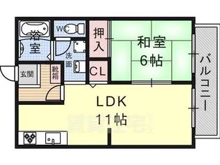 Grace Villa高槻【2階】の間取り