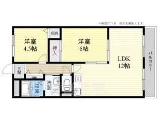 メゾンソレイユ【2階】の間取り