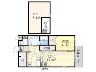 大阪府高槻市如是町【アパート】の間取り