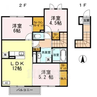 ブロッサムコート【2階】の間取り