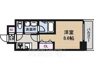 ベルルージュ中村公園【2階】の間取り