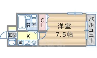 ラフォーレ兵庫【3階】の間取り