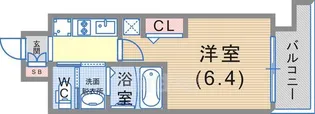 エステムコート神戸ハーバーランド前7レーベル【3階】の間取り