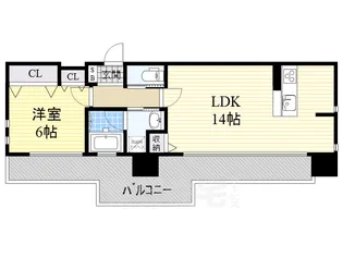 ファーストレジデンス栄【15階】の間取り