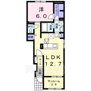 カーサ 雅【1階】の間取り