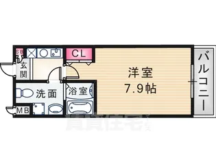 セルジュYS東園田【4階】の間取り