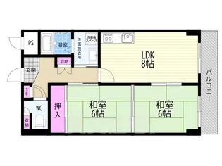 メゾン・ド・セレサ【1階】の間取り