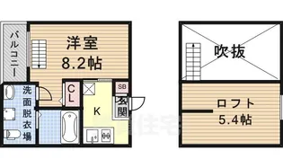 ROROつゆはし【1階】の間取り