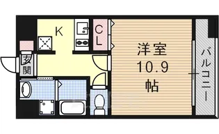 丹下キアーロ【8階】の間取り