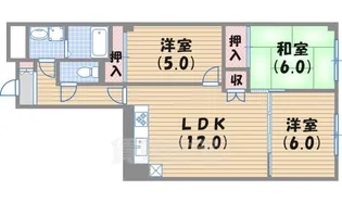 エルドラード上ヶ原2番館【3階】の間取り