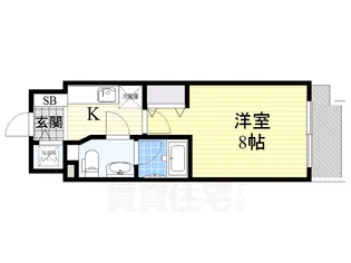 プラウドフラット新大阪【14階】の間取り