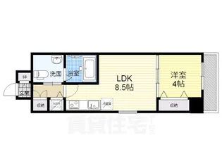 La CASA新北野【2階】の間取り
