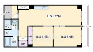 ファーストコート今出川北【7階】の間取り