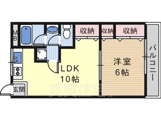 シティハイツ本町【101号室】の間取り