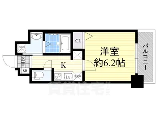 グレイスレジデンス大阪WEST【6階】の間取り