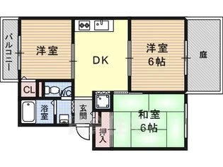 フレール【2階】の間取り