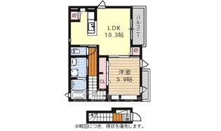 フラン フィオーレ1【2階】の間取り