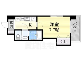 ラグゼ新大阪2【4階】の間取り