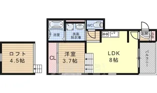 STAGE千舟【1階】の間取り