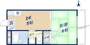 ディアコートティアラ【1階】の間取り