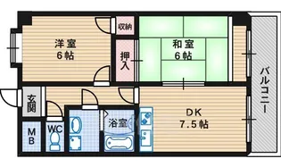 第2伊加佐マンション【6階】の間取り