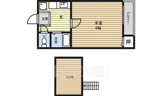 Loft2本陣【2階】の間取り