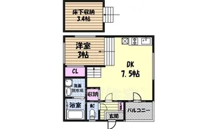 セイシェル【1階】の間取り