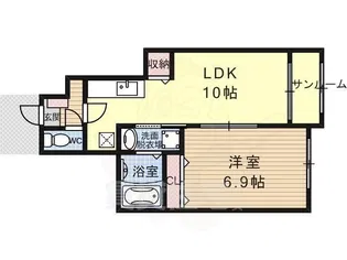 ラフィーネ葛野・2【1階】の間取り