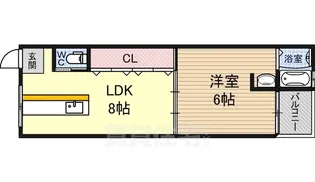 羽衣グリーンハイツ【4階】の間取り