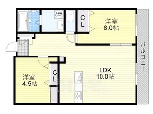 石山古都ハウス【2階】の間取り