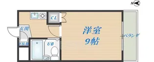 スカイリバー上小阪【2階】の間取り